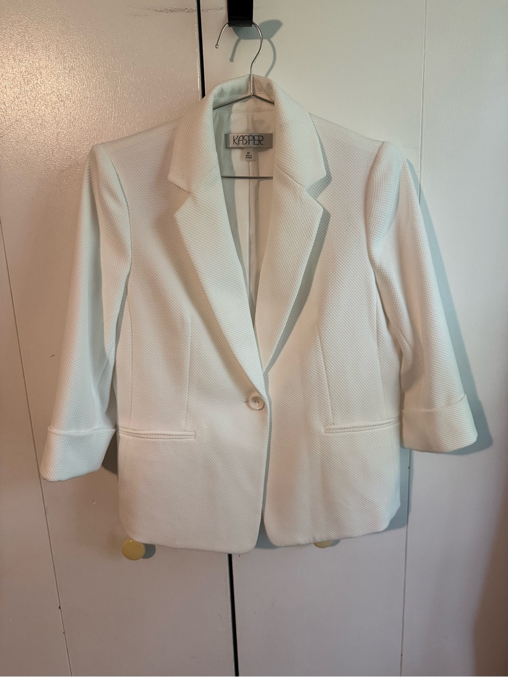 Kasper Women’s Blazer 3/4 Sleeve Fully Lined One Button Closure 6P